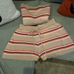 Pink Lily Sweater Short Set 😍